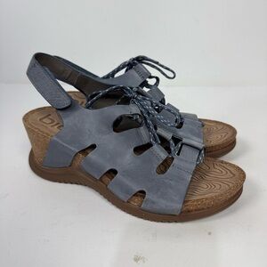 Bionica Leather Blue Open Toe Sandals Shoes